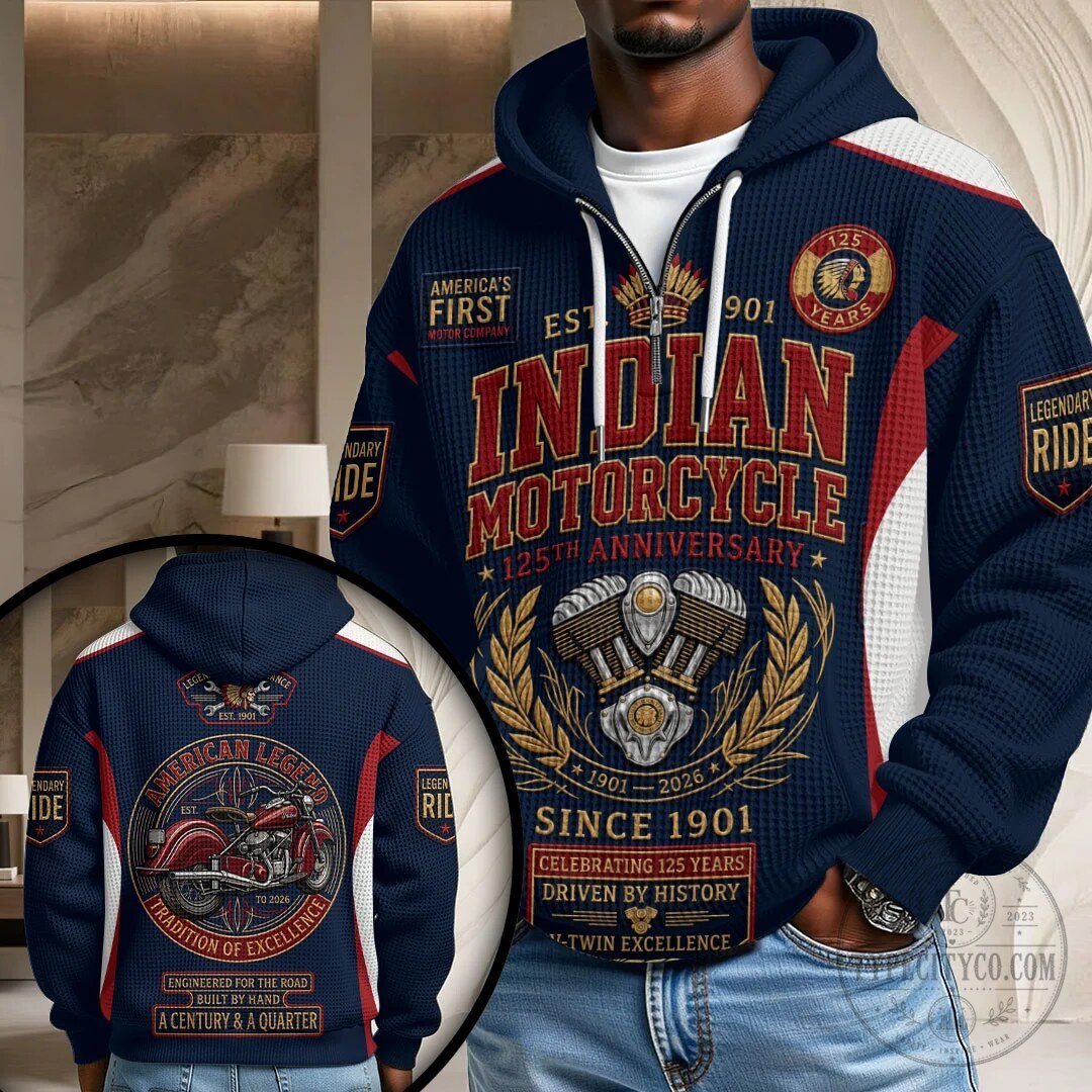 Indian Motorcycle 125th Anniversary American Legend Full-Zip Hoodie