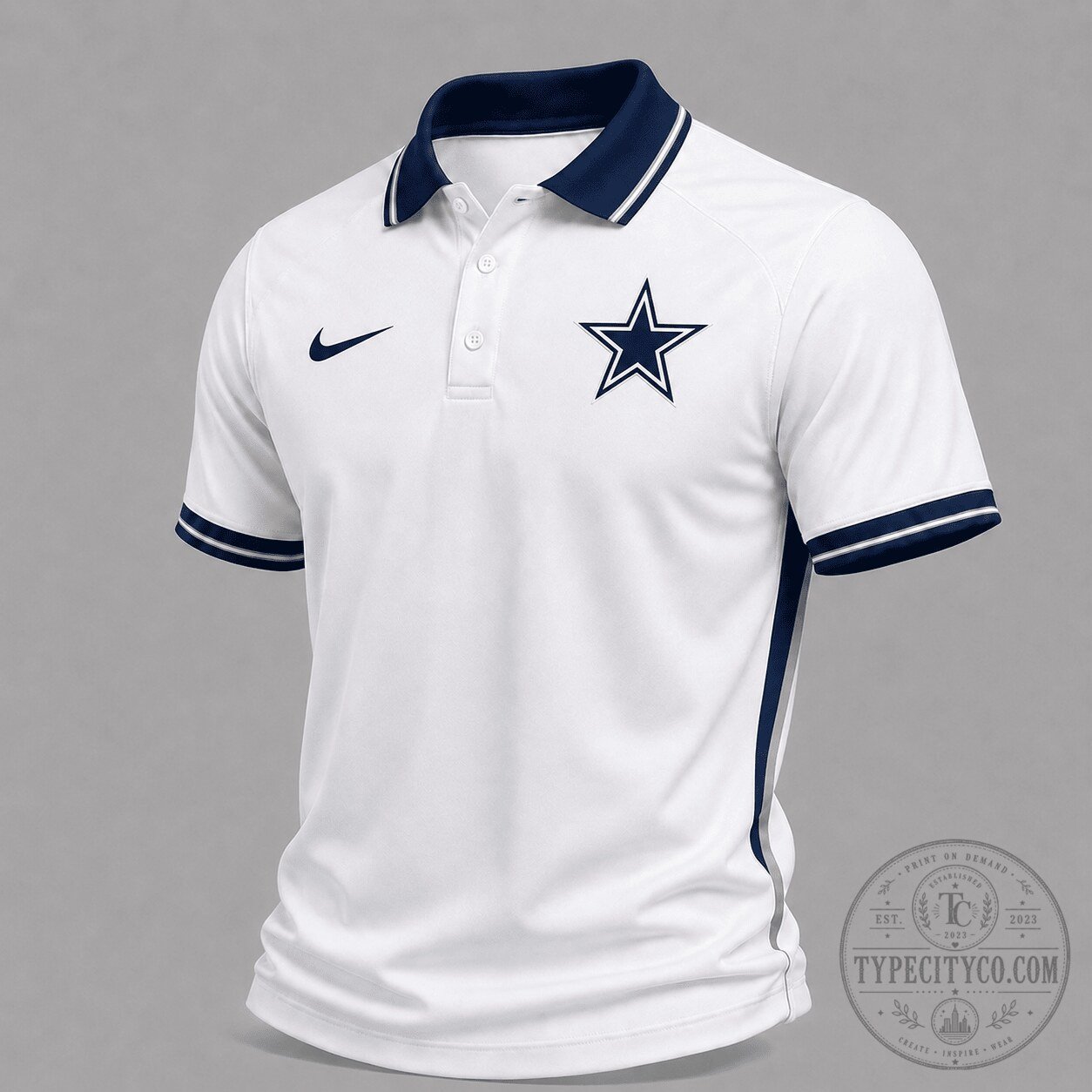 Dallas Cowboys | Premium NFL Classic White Gameday Polo Shirt NY