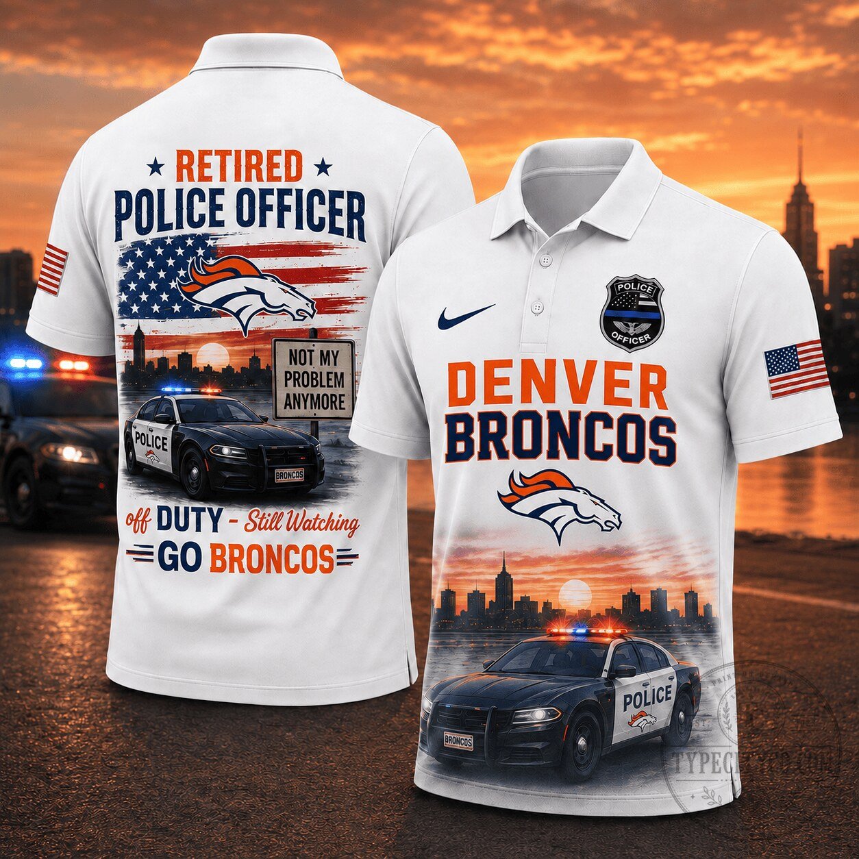 Denver Broncos | Premium NFL Retired Police Polo NY