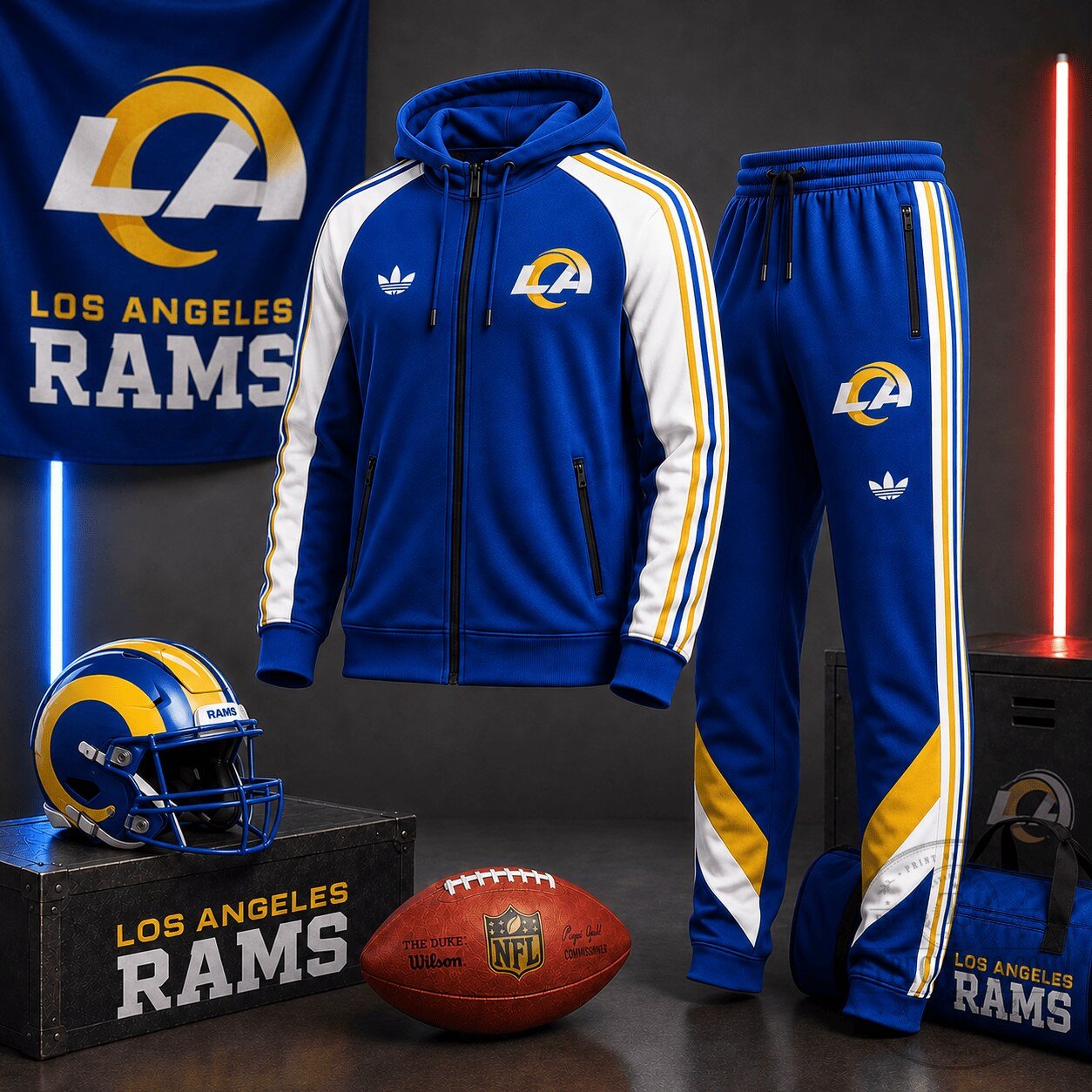 Los Angeles Rams | Premium NFL Victory Legacy Jacket & Jogger Set NY