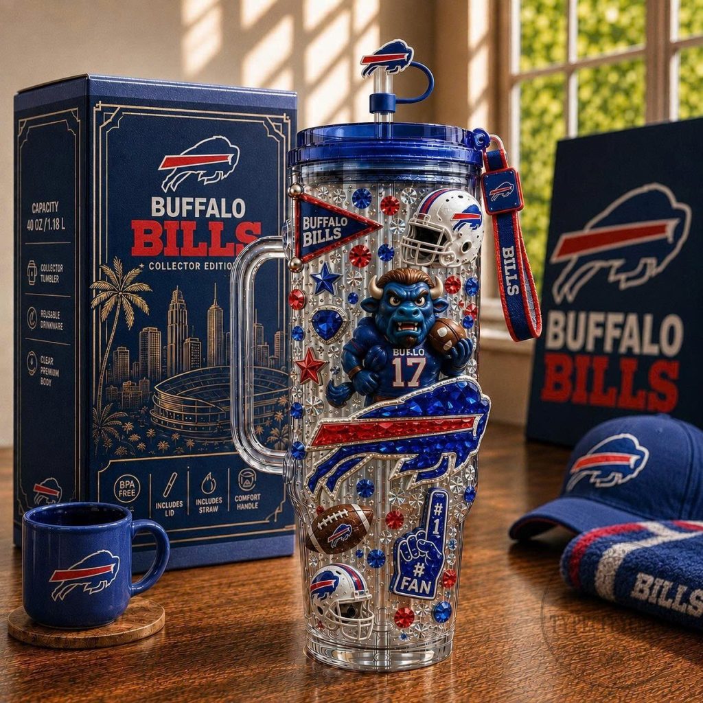 Buffalo Bills Football Team 40oz Collector Edition Tumbler with Handle Buffalo Bills Football Team 40oz Collector Edition Tumbler with Handle