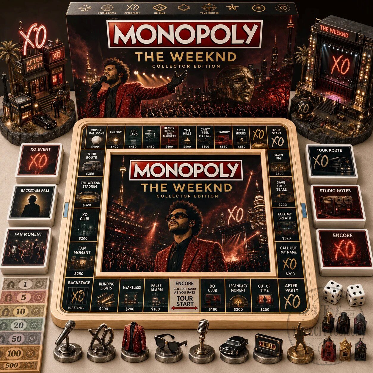 Monopoly Collector's Edition Board Game Featuring The Weeknd