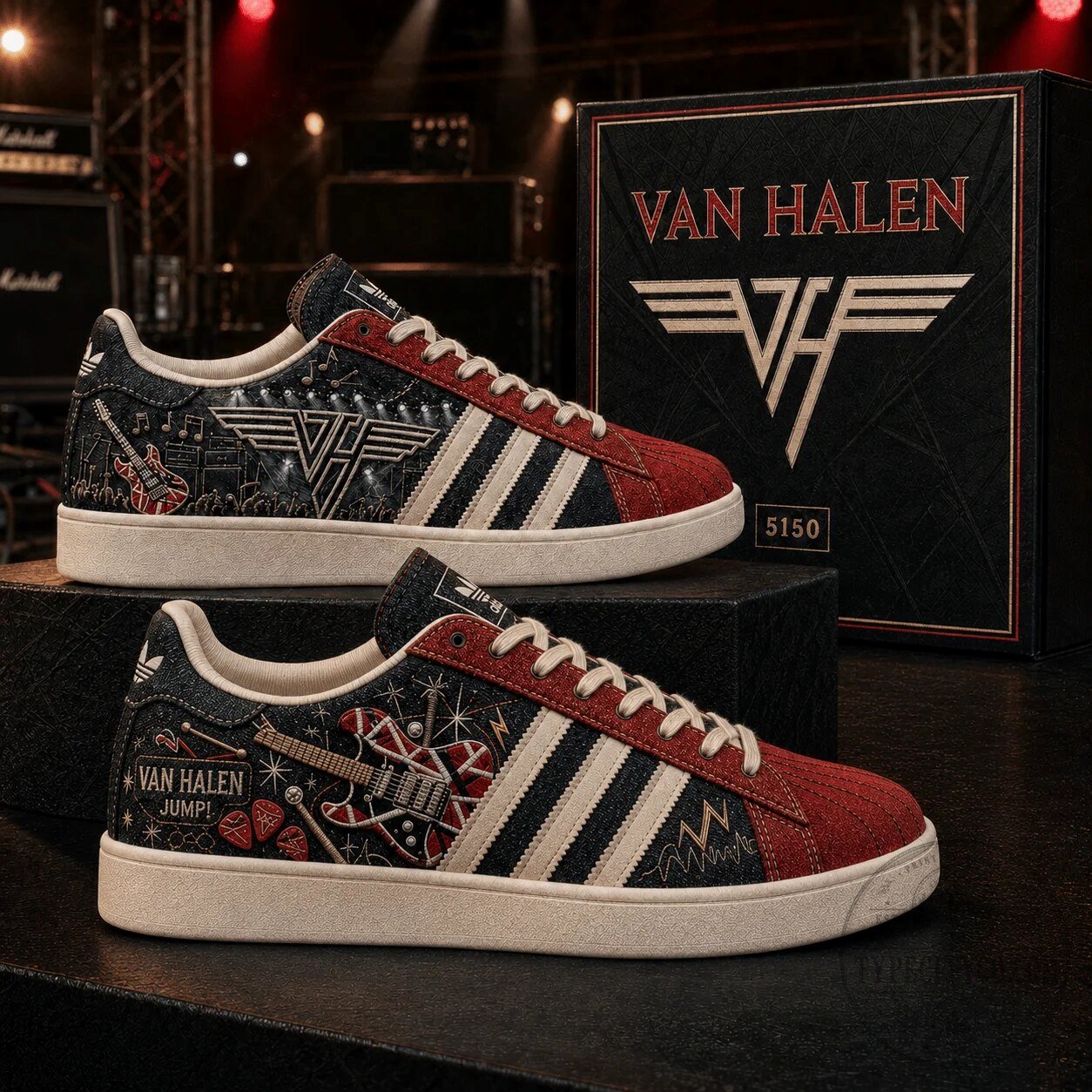 Van Halen Jump! Rock Band Music Fan Casual Shoes 2 Van Halen Jump! Rock Band Music Fan Casual Shoes