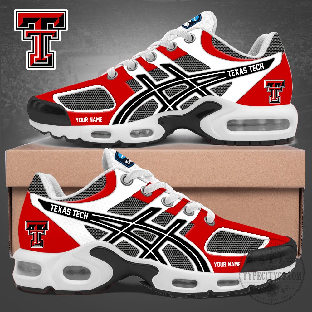 Personalized Air Max Plus Sneakers for Texas Tech Red Raiders Fans