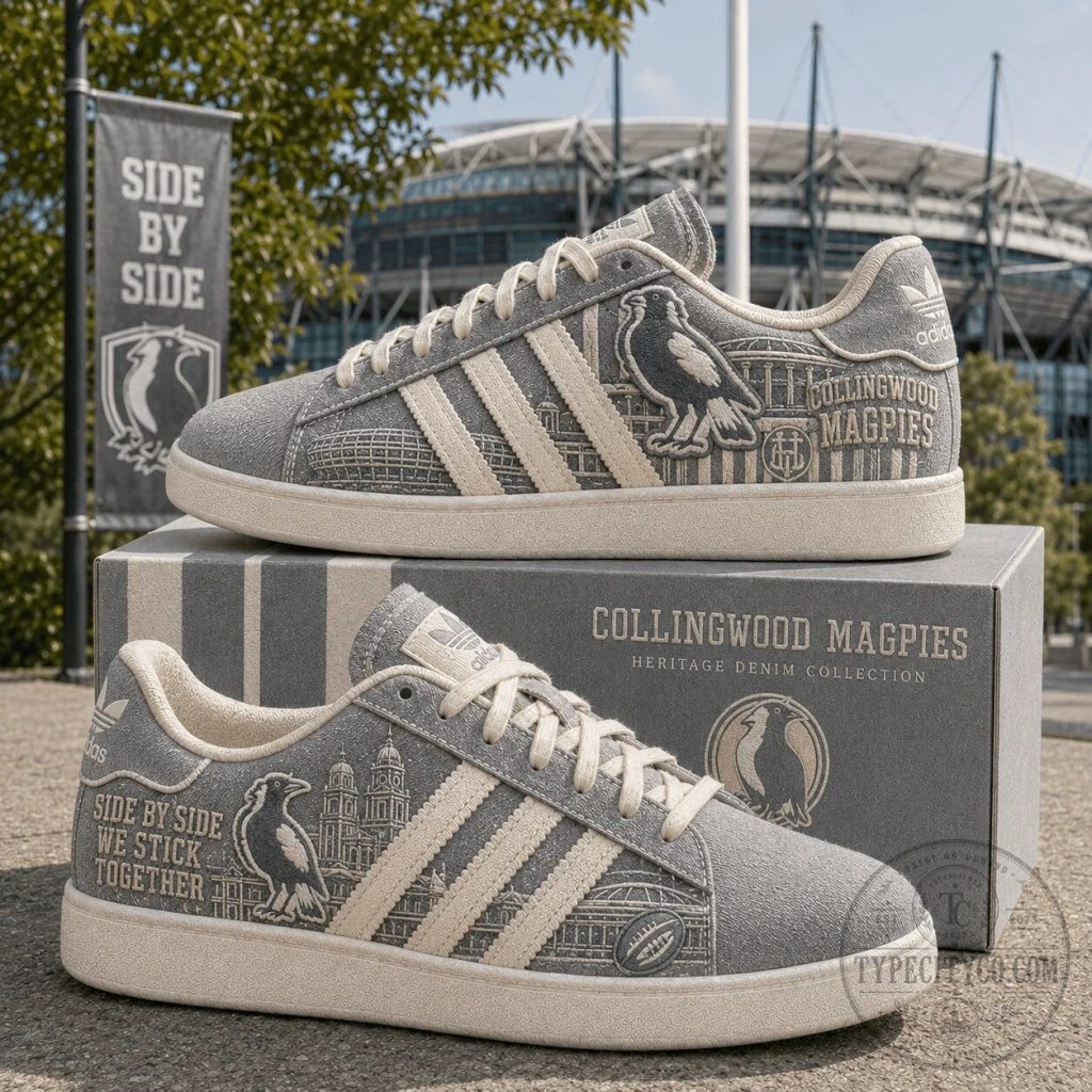 Collingwood Magpies Heritage Denim Collection Adidas Shoes Collingwood Magpies Heritage Denim Collection Adidas Shoes