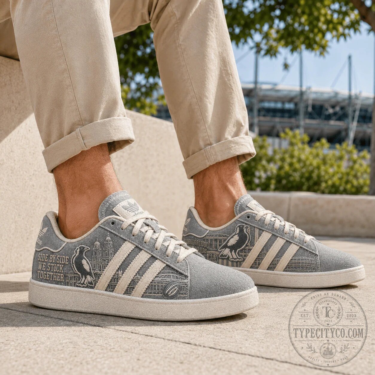 Collingwood Magpies Heritage Denim Collection Adidas Shoes 8 Collingwood Magpies Heritage Denim Collection Adidas Shoes