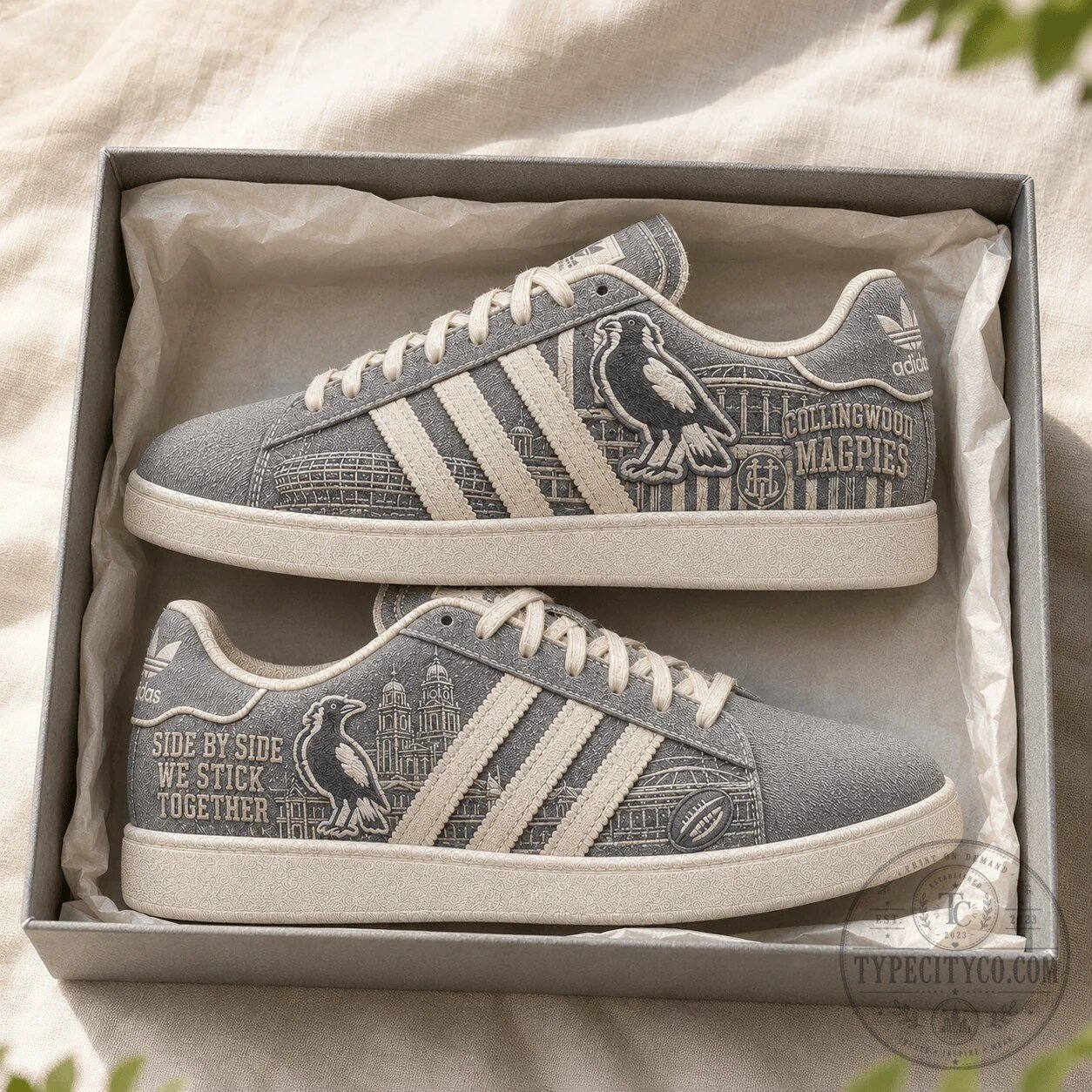 Collingwood Magpies Heritage Denim Collection Adidas Shoes 9 Collingwood Magpies Heritage Denim Collection Adidas Shoes