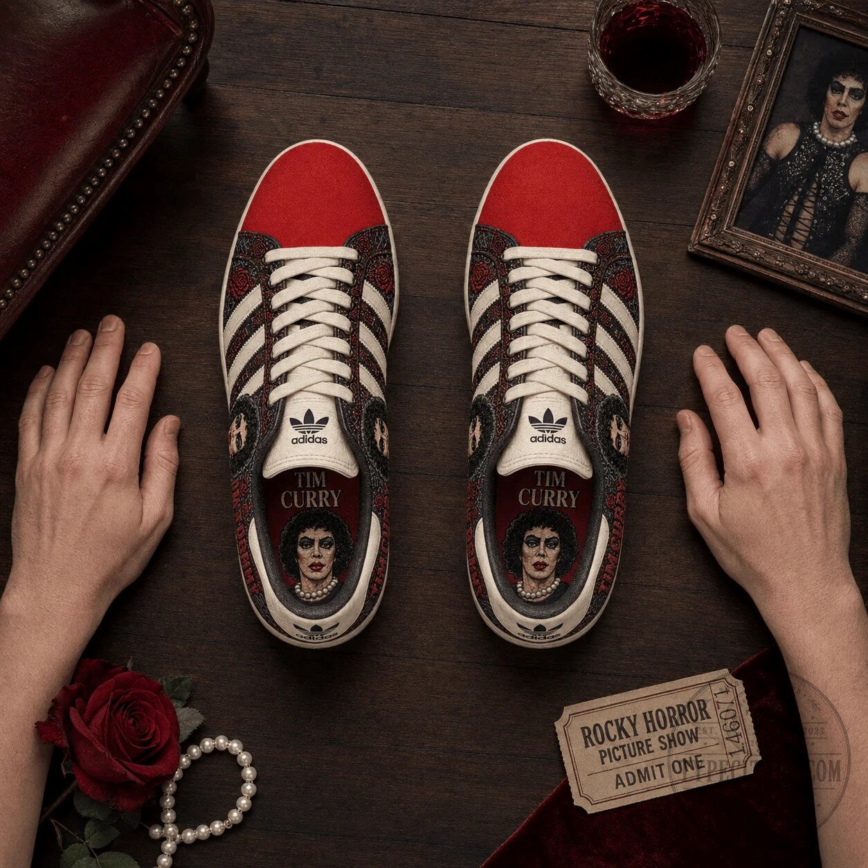 Tim Curry Don't Dream It Be It Rocky Horror Memorial Edition Shoes 9 Tim Curry Don