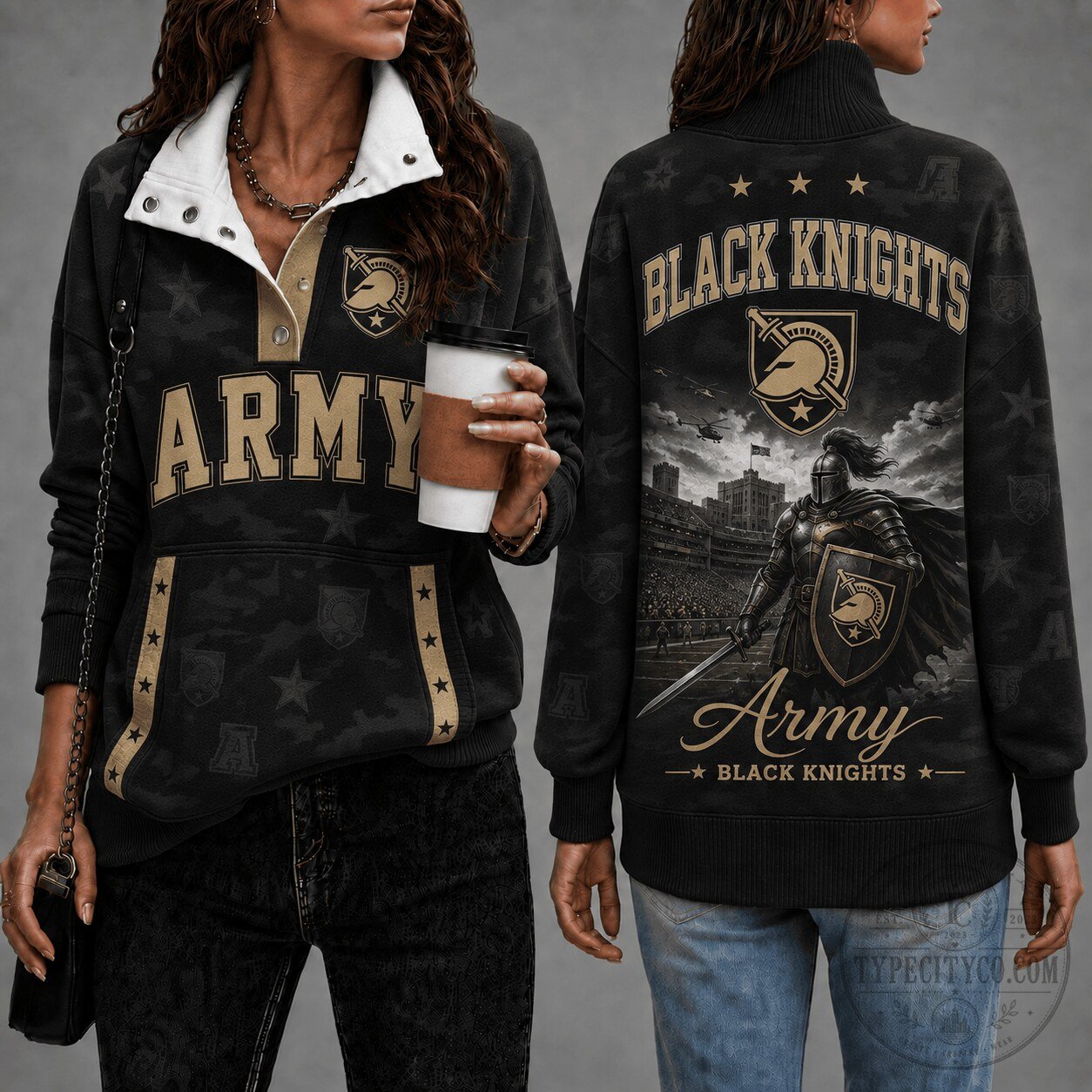 United States Military Academy Black Knights Army Football Sweatshirt