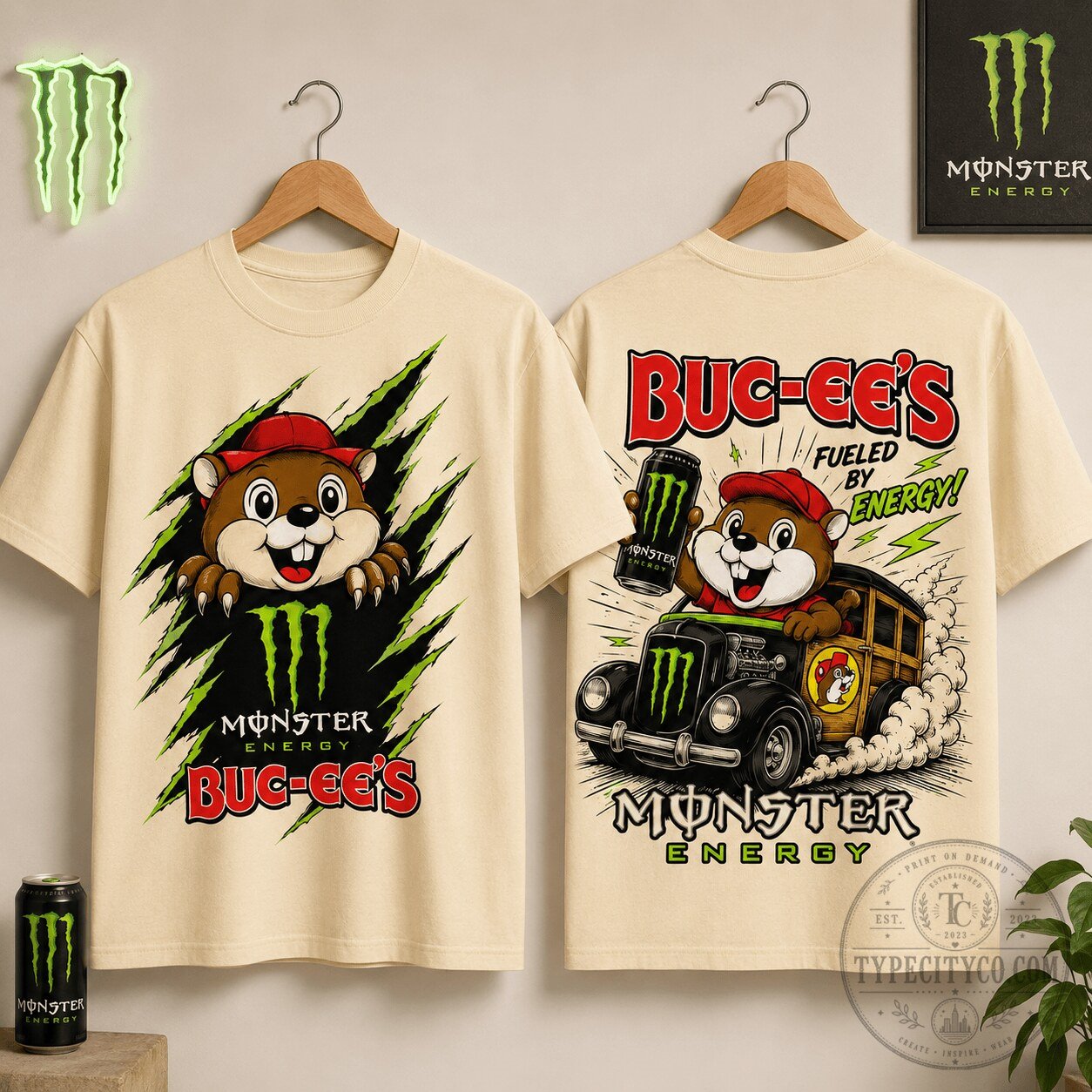 Buc-ee's Monster Energy Fueled By Energy Road Trip T-Shirt