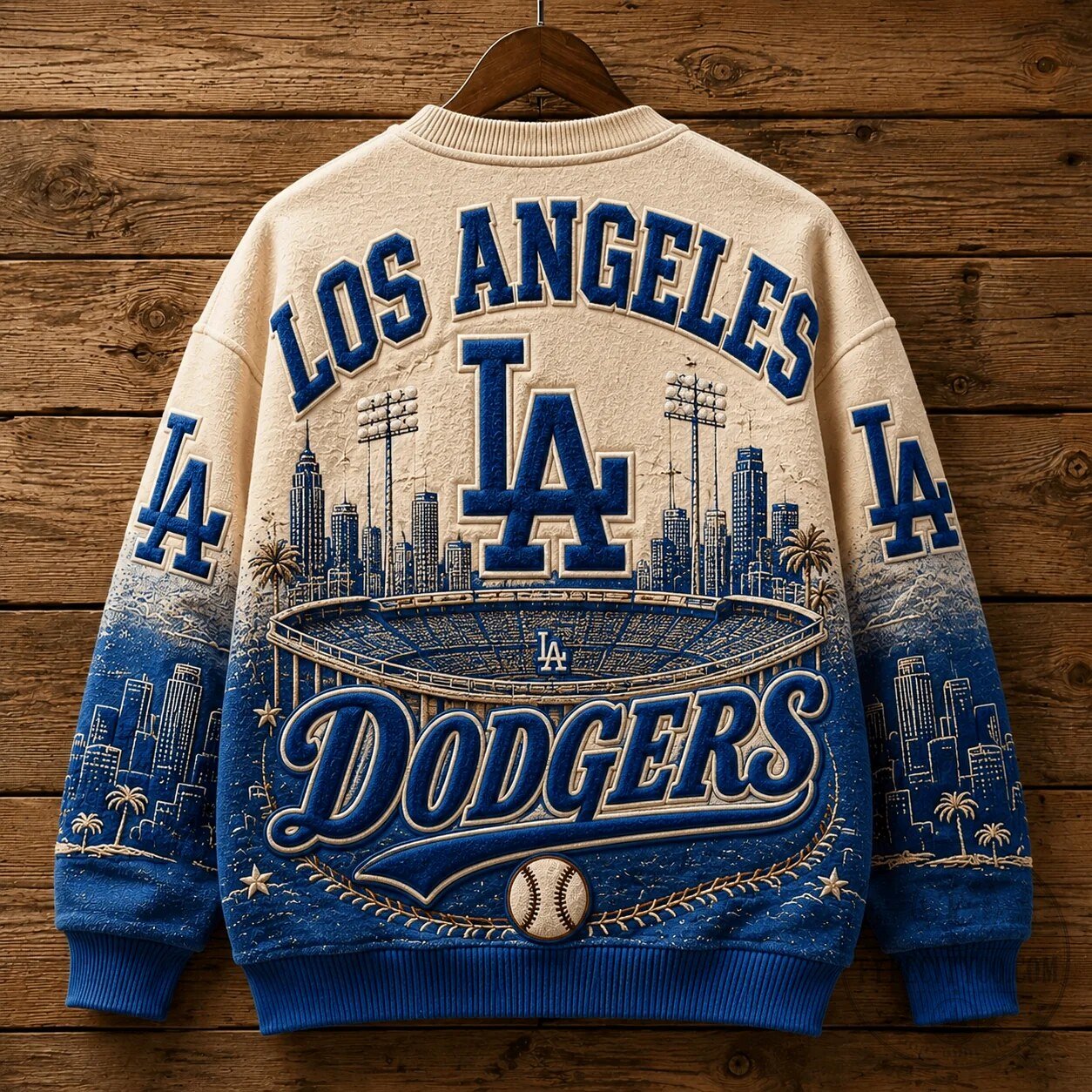 Los Angeles Dodgers Baseball Stadium Skyline Vintage Crewneck Sweatshirt 9 Los Angeles Dodgers Baseball Stadium Skyline Vintage Crewneck Sweatshirt