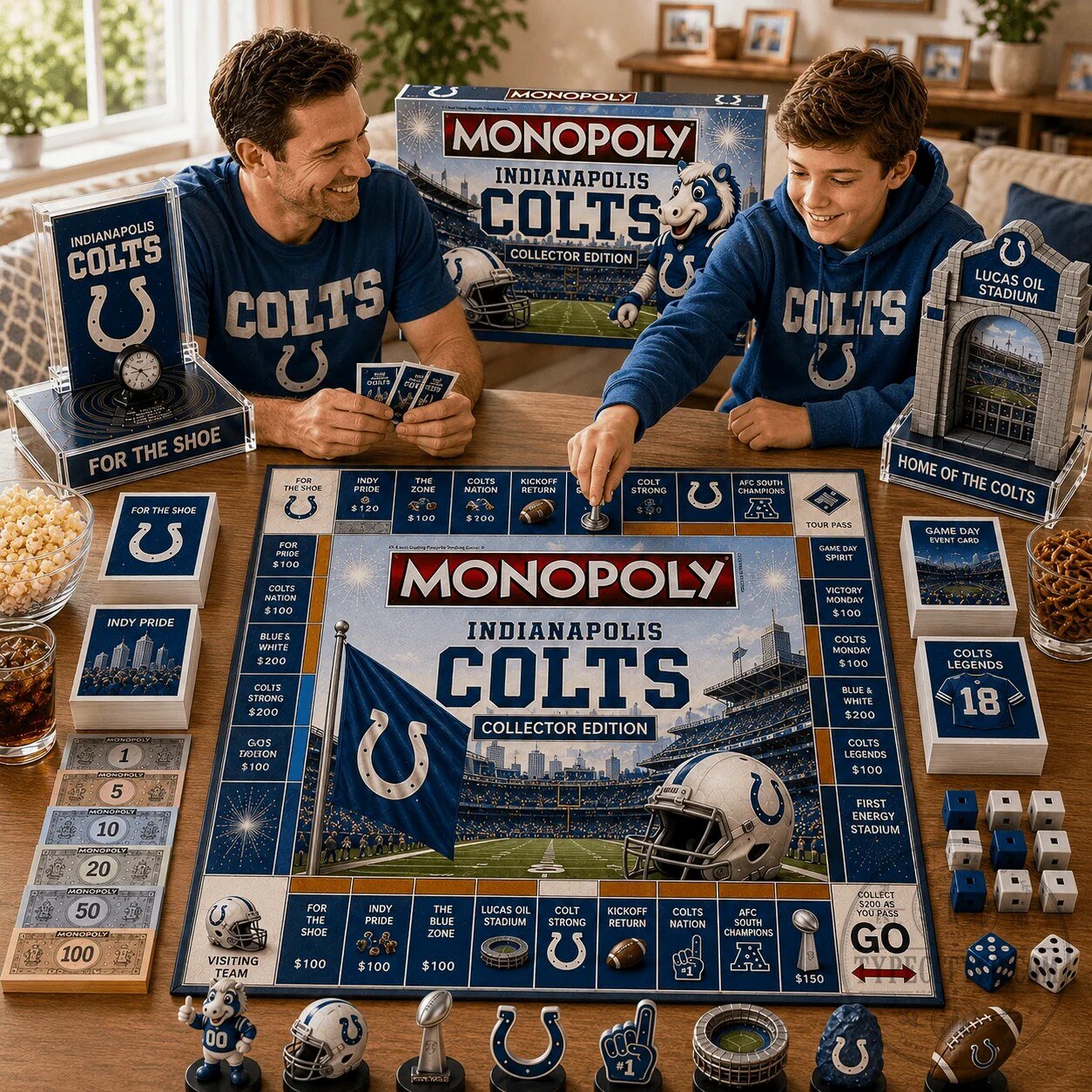 Indianapolis Colts Monopoly Collector Edition Board Game 9 Indianapolis Colts Monopoly Collector Edition Board Game