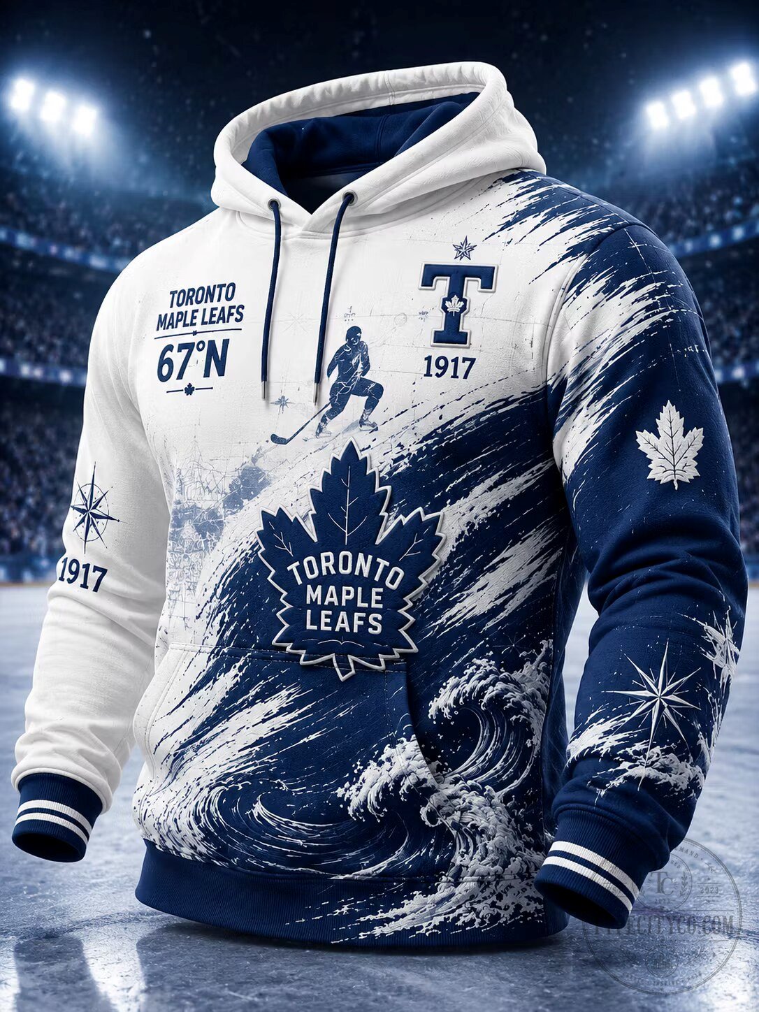 Toronto Maple Leafs Hockey Team Fan Art Hoodie
