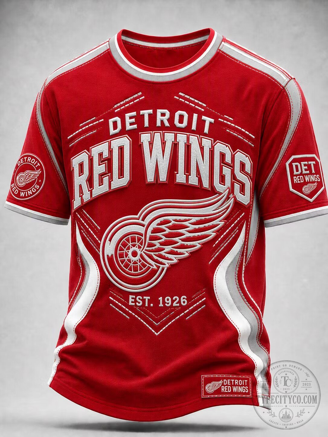 Detroit Red Wings Hockey Team Fan Apparel Performance T-Shirt