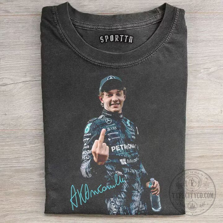 Kimi Antonelli Formula One Racing Driver Portrait T-Shirt 11 Kimi Antonelli Formula One Racing Driver Portrait T-Shirt