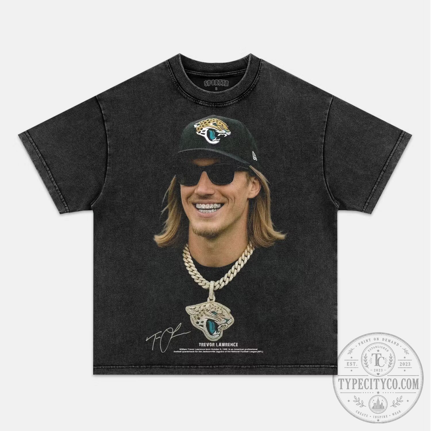 Trevor Lawrence Jacksonville Jaguars Football Player Graphic T-Shirt