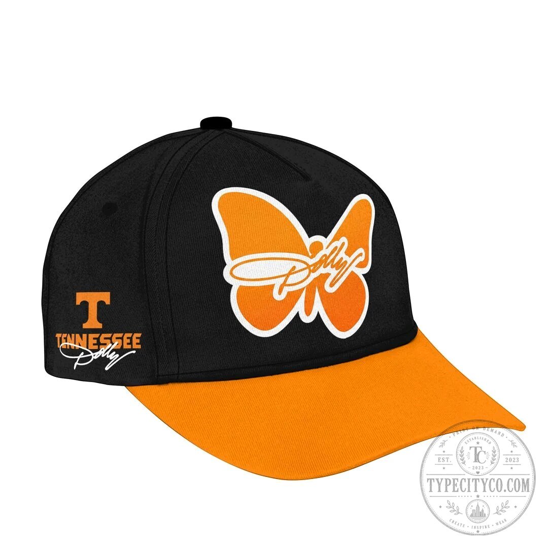 Dolly Parton Butterfly Tennessee Football Fan Black T-Shirt 8 Dolly Parton Butterfly Tennessee Football Fan Black T-Shirt