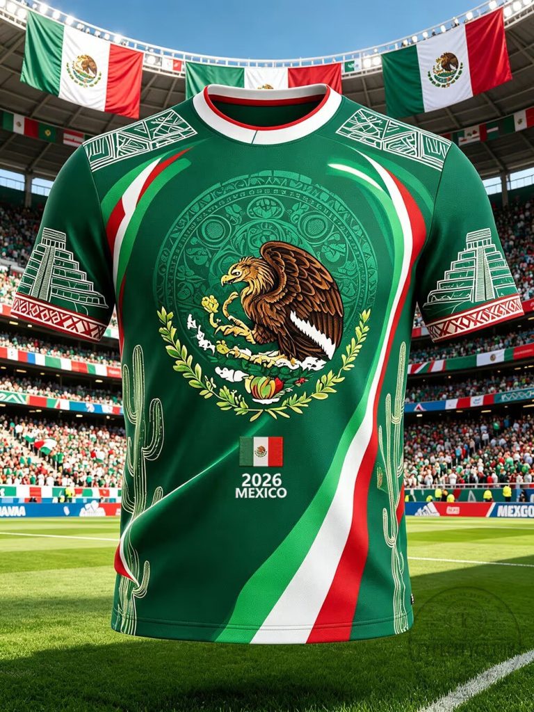 Mexico National Football Team 2026 World Cup Green Fan Jersey 40 Mexico National Football Team 2026 World Cup Green Fan Jersey