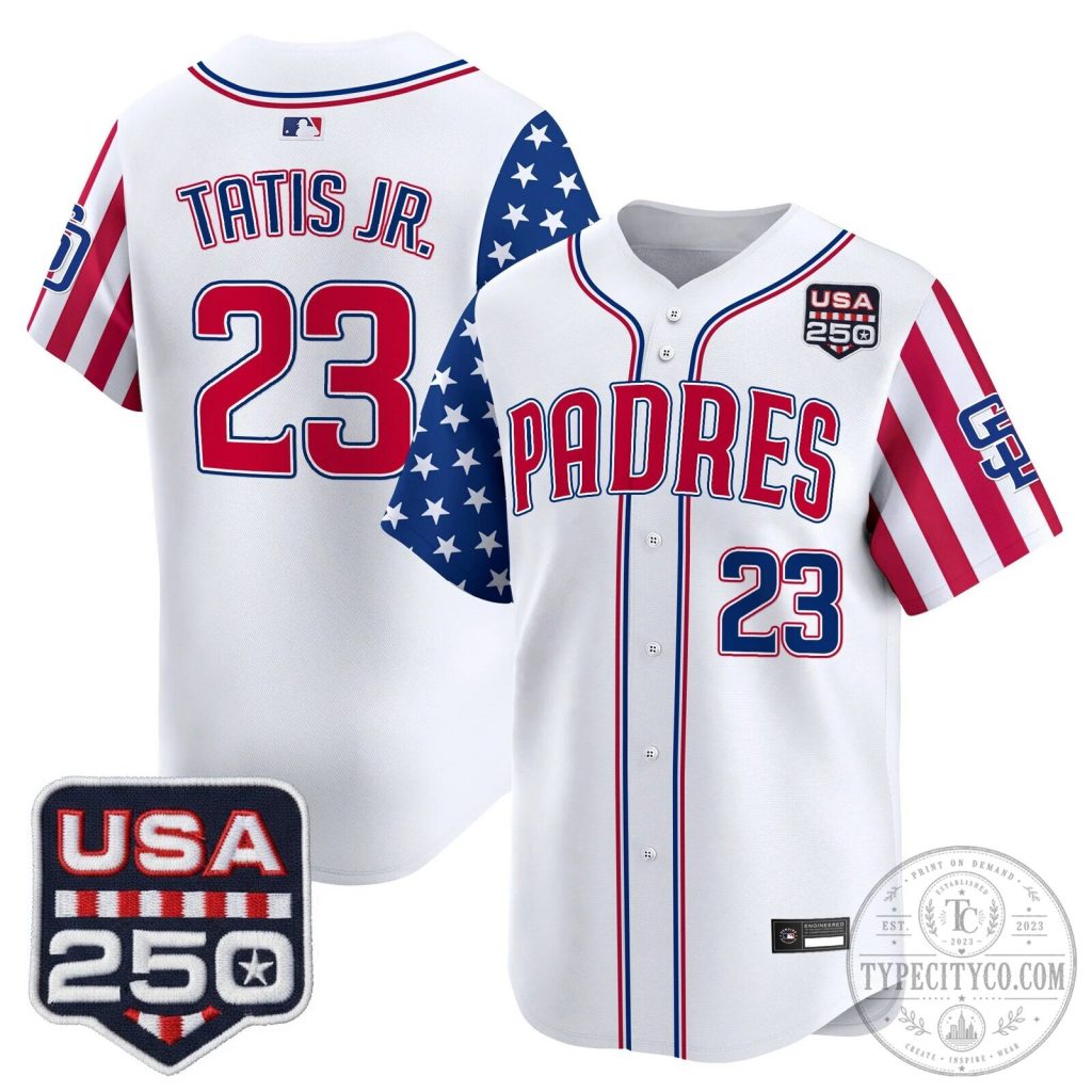 Fernando Tatis Junior San Diego Padres Baseball Jersey USA 250 Edition Fernando Tatis Junior San Diego Padres Baseball Jersey USA 250 Edition