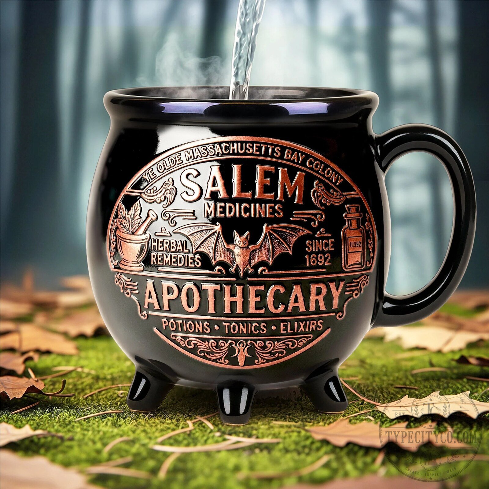 Halloween Lovers Salem Apothecary Cauldron Mug - Witchy Potions Coffee Cup 11 Halloween Lovers Salem Apothecary Cauldron Mug - Witchy Potions Coffee Cup