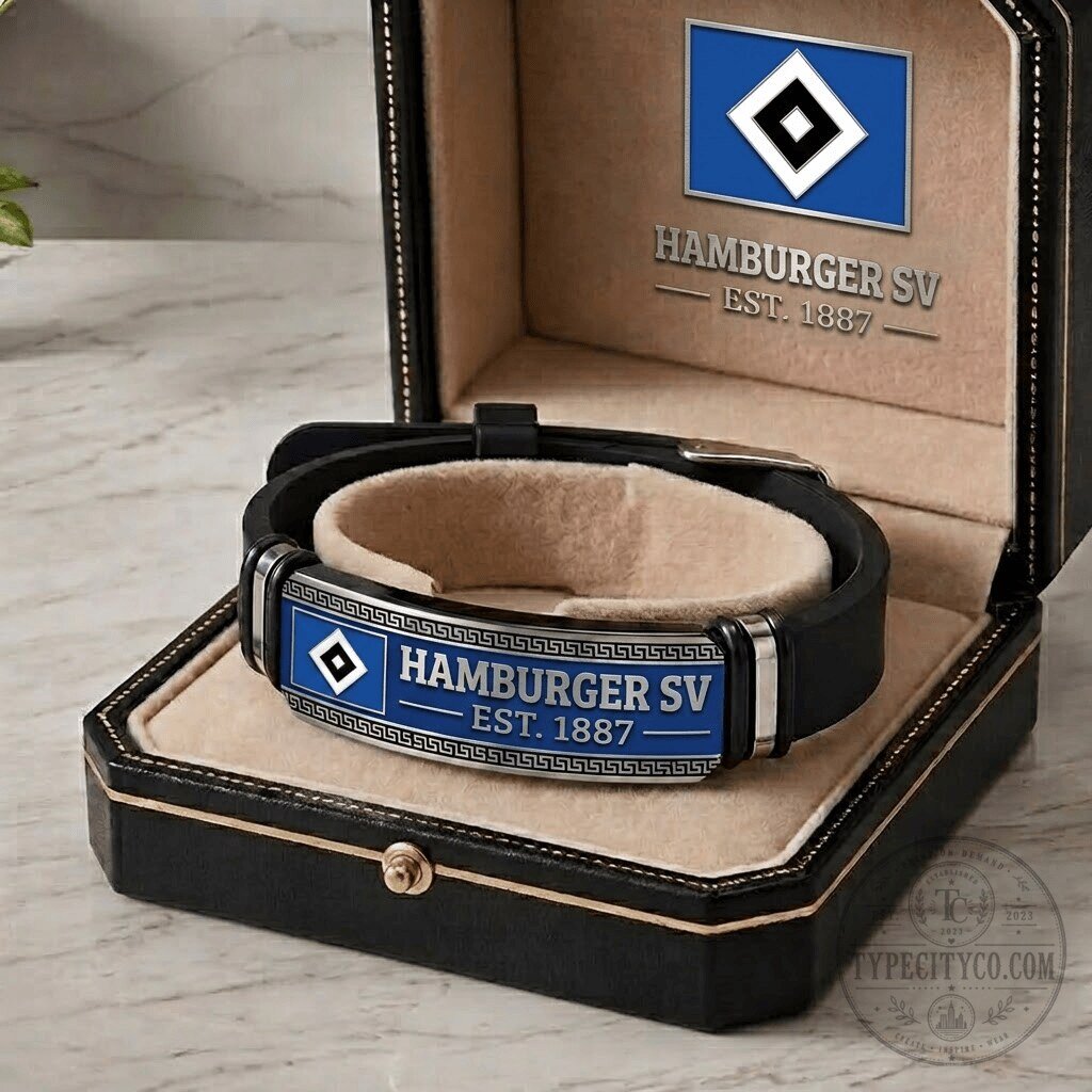 Hamburger SV Bundesliga Football Club Logo Bracelet