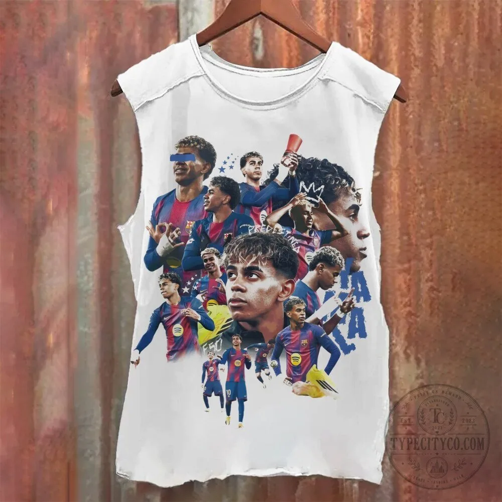 Lamine Yamal La Masia Multiple Career Collage Printed Tank Top
