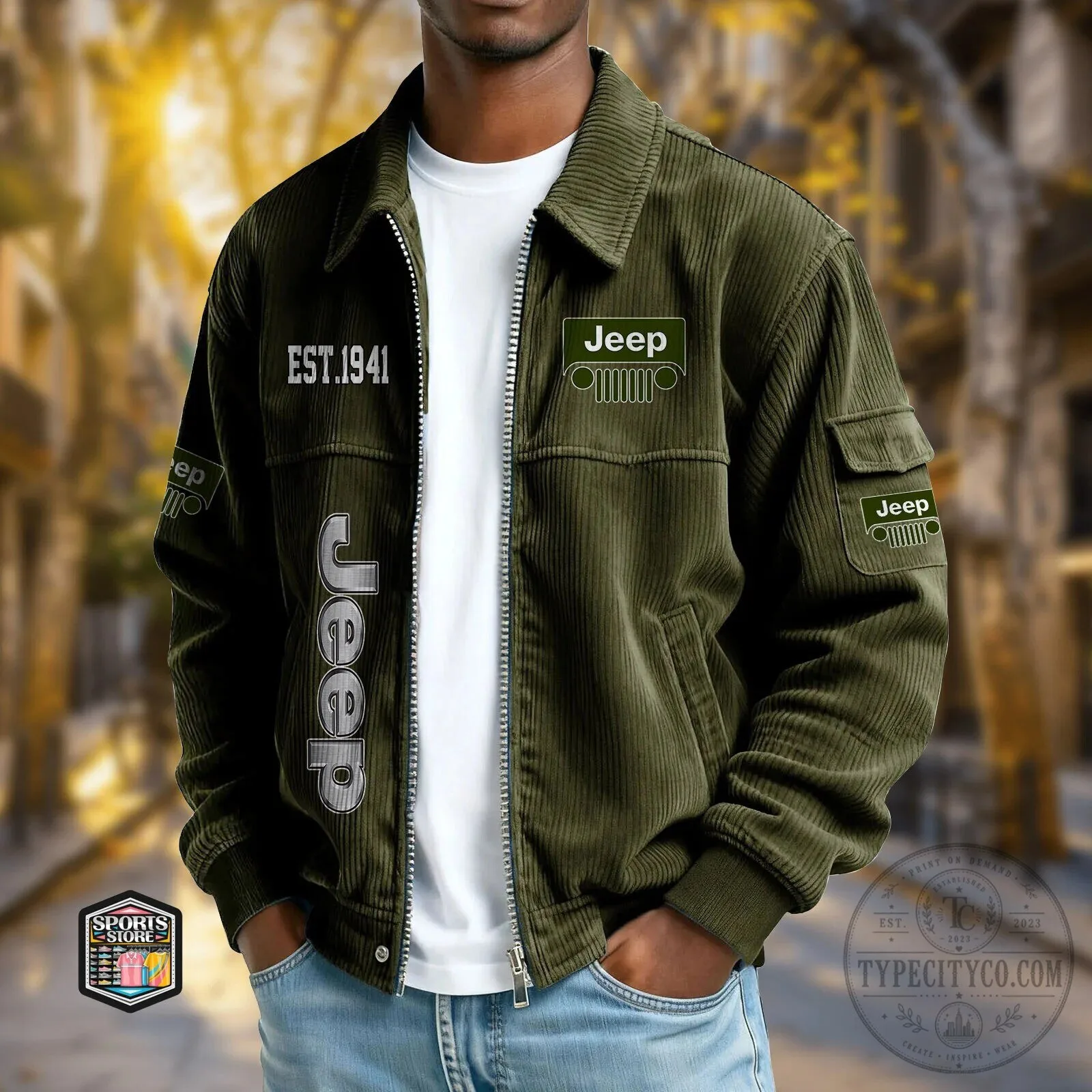 Jeep Established 1941 Corduroy Jacket
