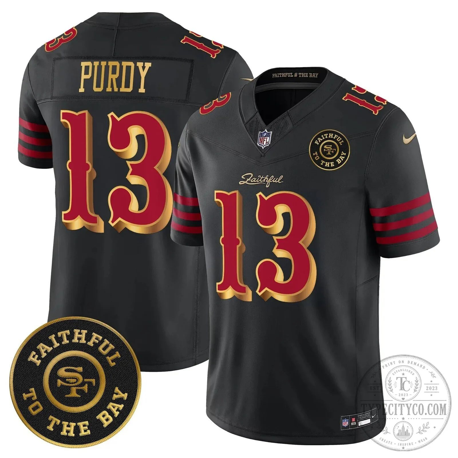 Brock Purdy San Francisco 49ers Faithful To The Bay Football Jersey