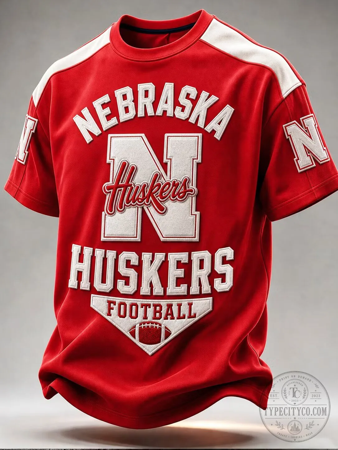Red Fan Jersey for Nebraska Cornhuskers Football Team