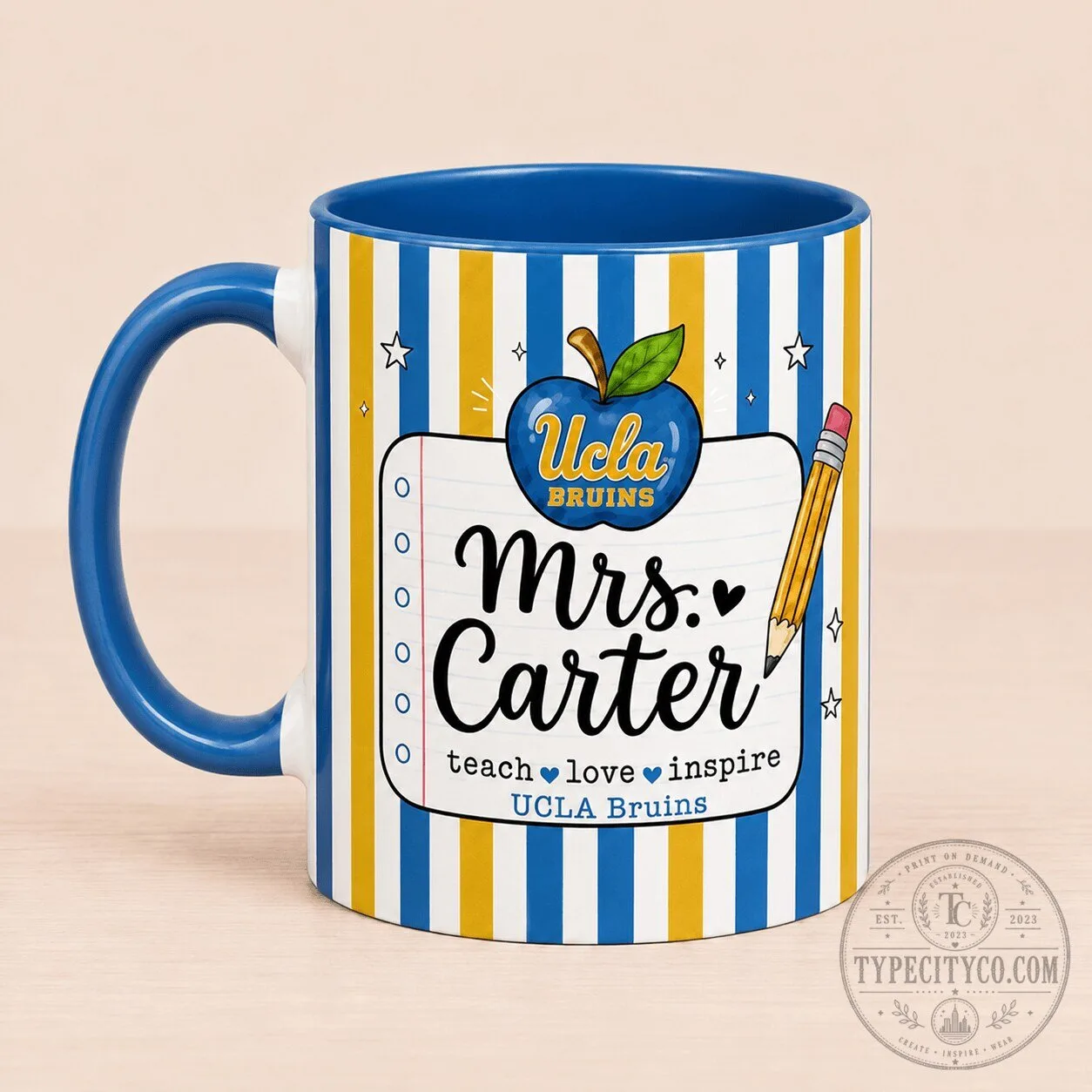 UCLA Bruins Personalized Teacher Appreciation Coffee Mug Gift 4 UCLA Bruins Personalized Teacher Appreciation Coffee Mug Gift