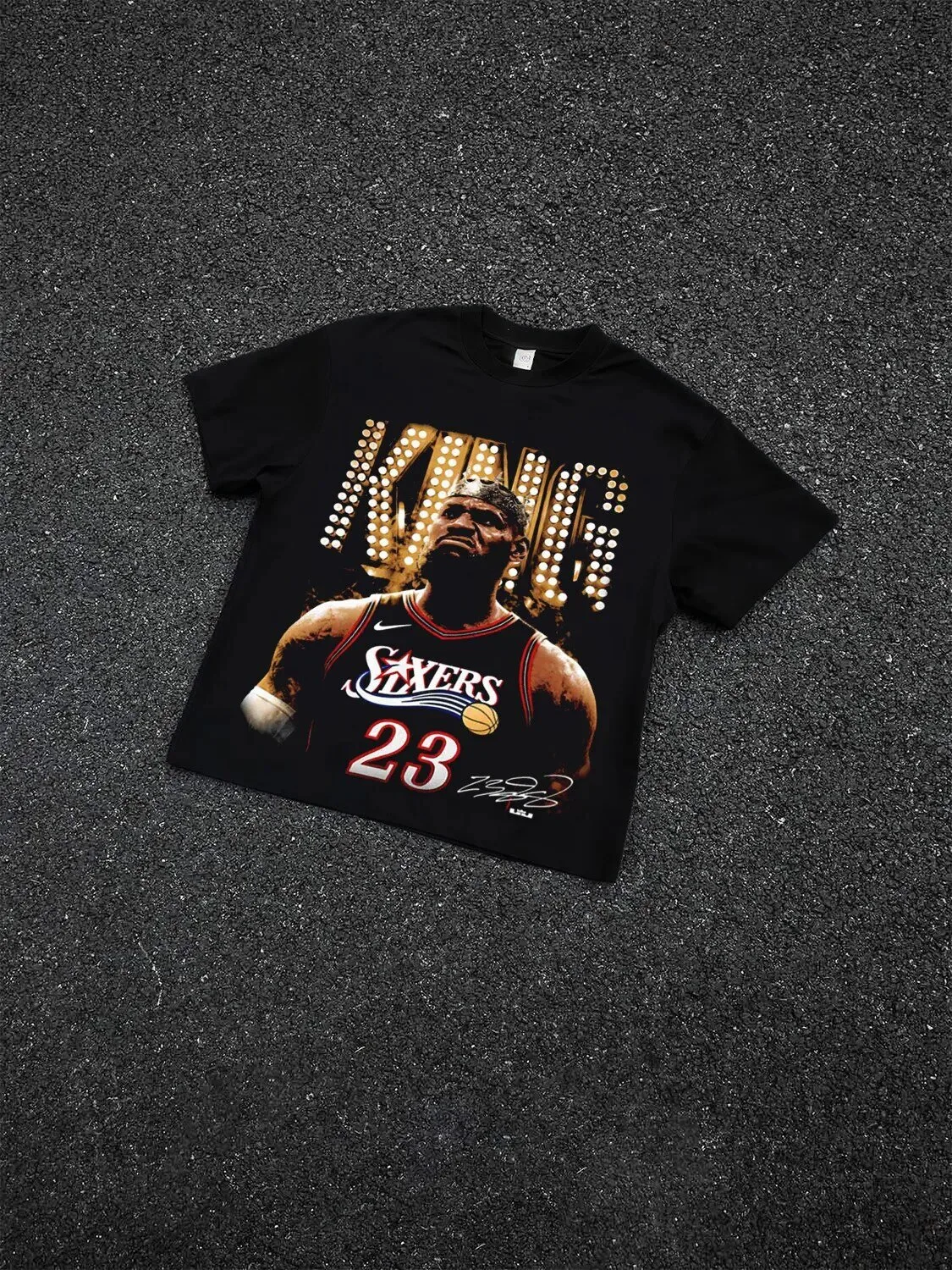 Lebron James King Philadelphia 76ers Number 23 Graphic T-Shirt