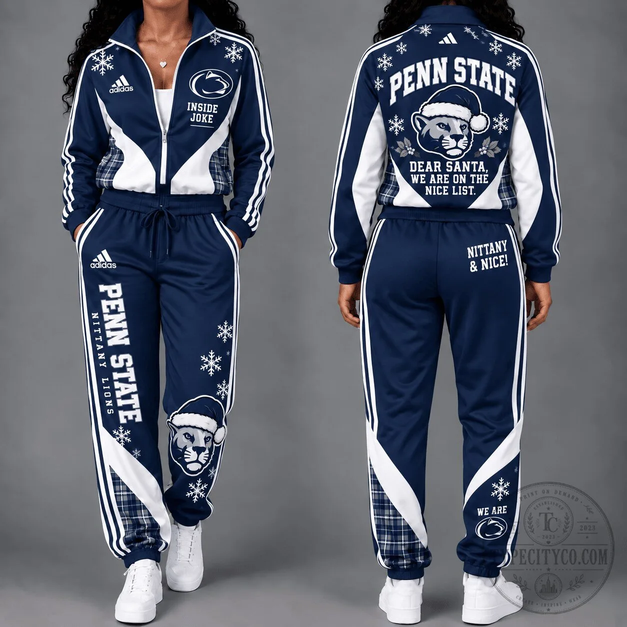 Penn State Nittany Lions Christmas Cheer Game Day Tracksuit Set