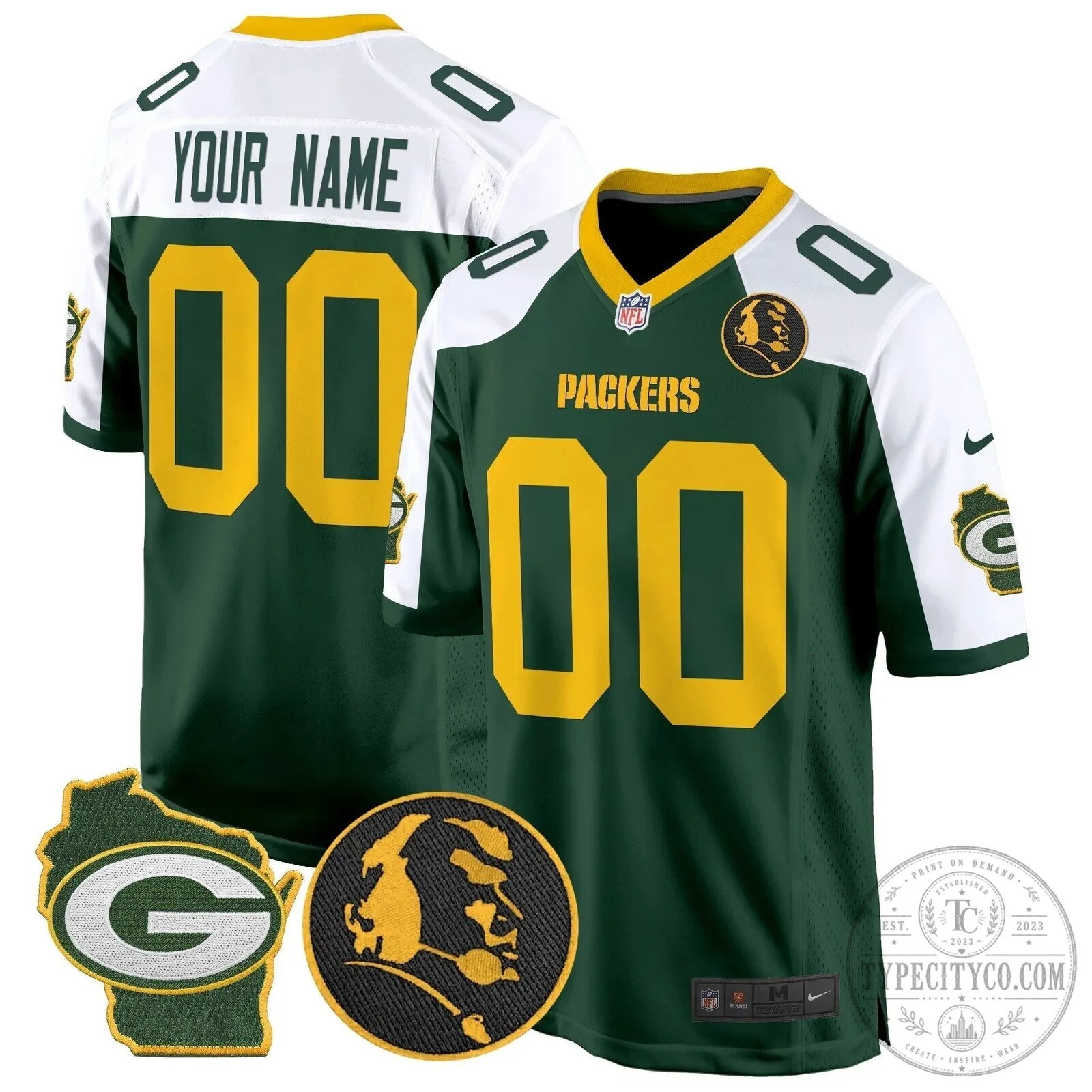 Green Bay Packers John Madden Custom Stitched Football Jersey 11 Green Bay Packers John Madden Custom Stitched Football Jersey