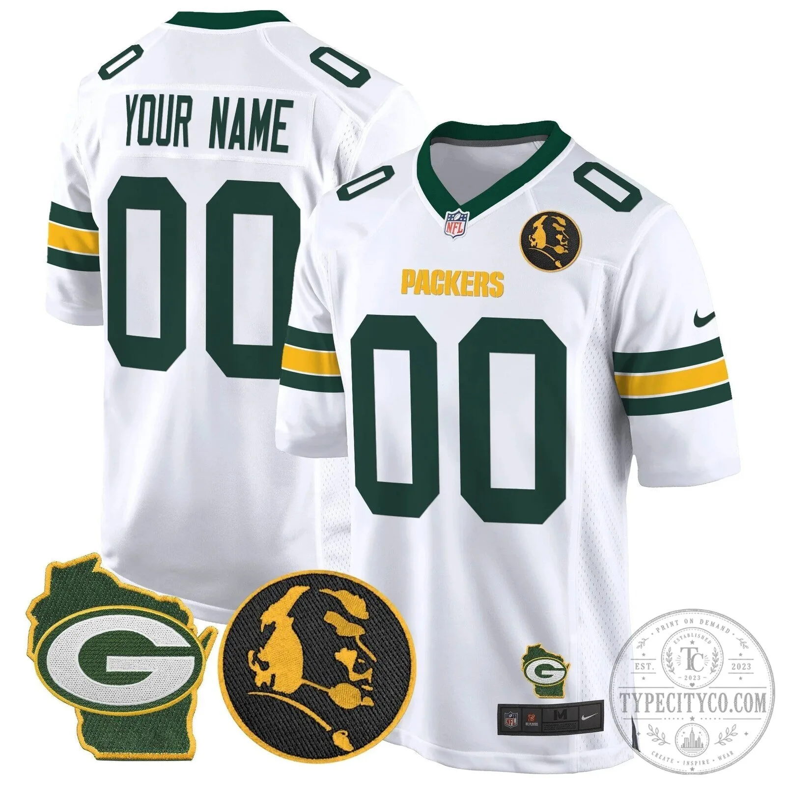 Green Bay Packers John Madden Custom Stitched Football Jersey 13 Green Bay Packers John Madden Custom Stitched Football Jersey