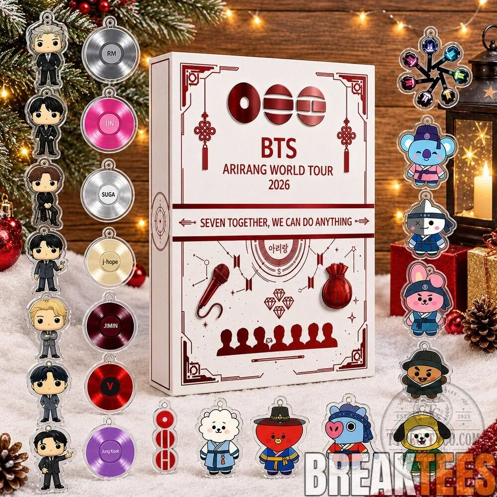 BTS Arirang World Tour 2026 K-Pop Advent Calendar with Acrylic Ornaments 3 BTS Arirang World Tour 2026 K-Pop Advent Calendar with Acrylic Ornaments