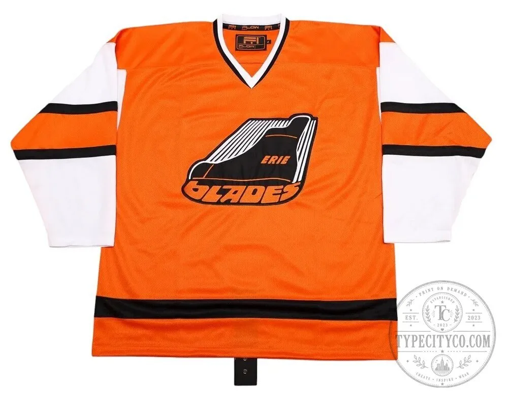 Erie Blades 1979-1980 Retro Hockey Jersey