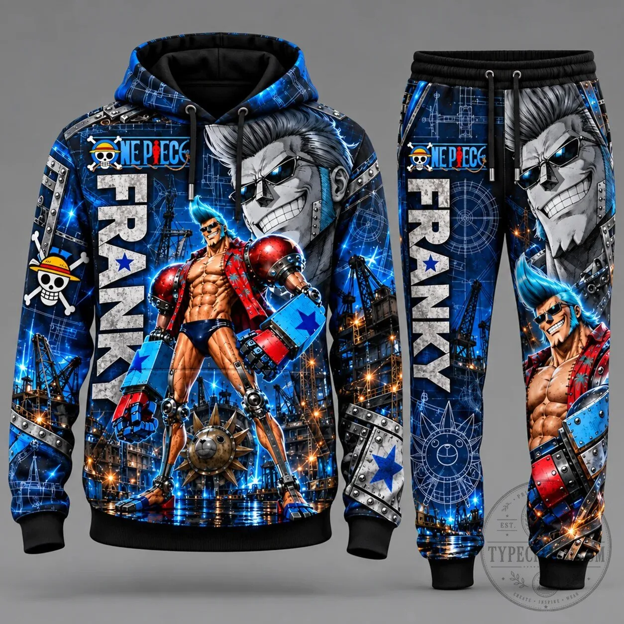 One Piece Monkey D. Luffy Gear Five Anime Hoodie and Sweatpants Set 21 One Piece Monkey D. Luffy Gear Five Anime Hoodie and Sweatpants Set