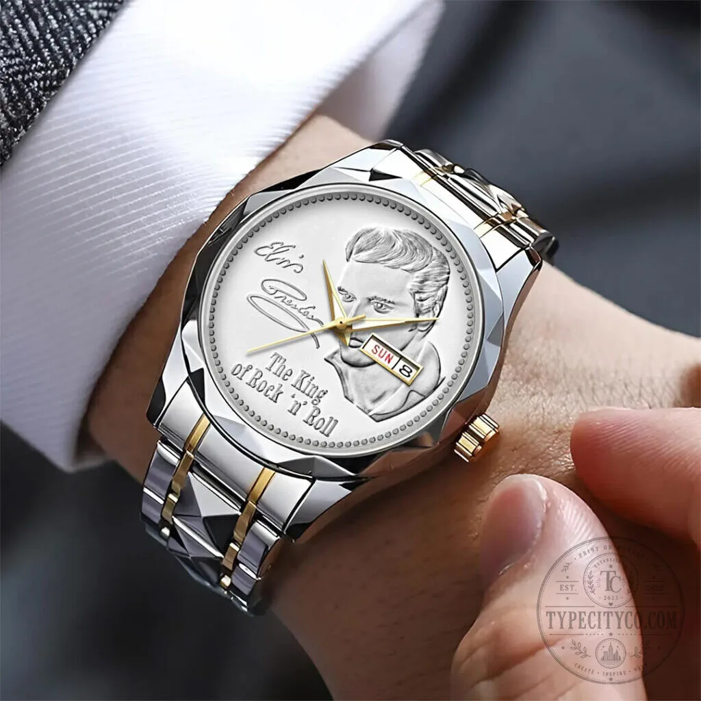 Rock and Roll's King Elvis Presley Stainless Steel Timepiece 11 Rock and Roll