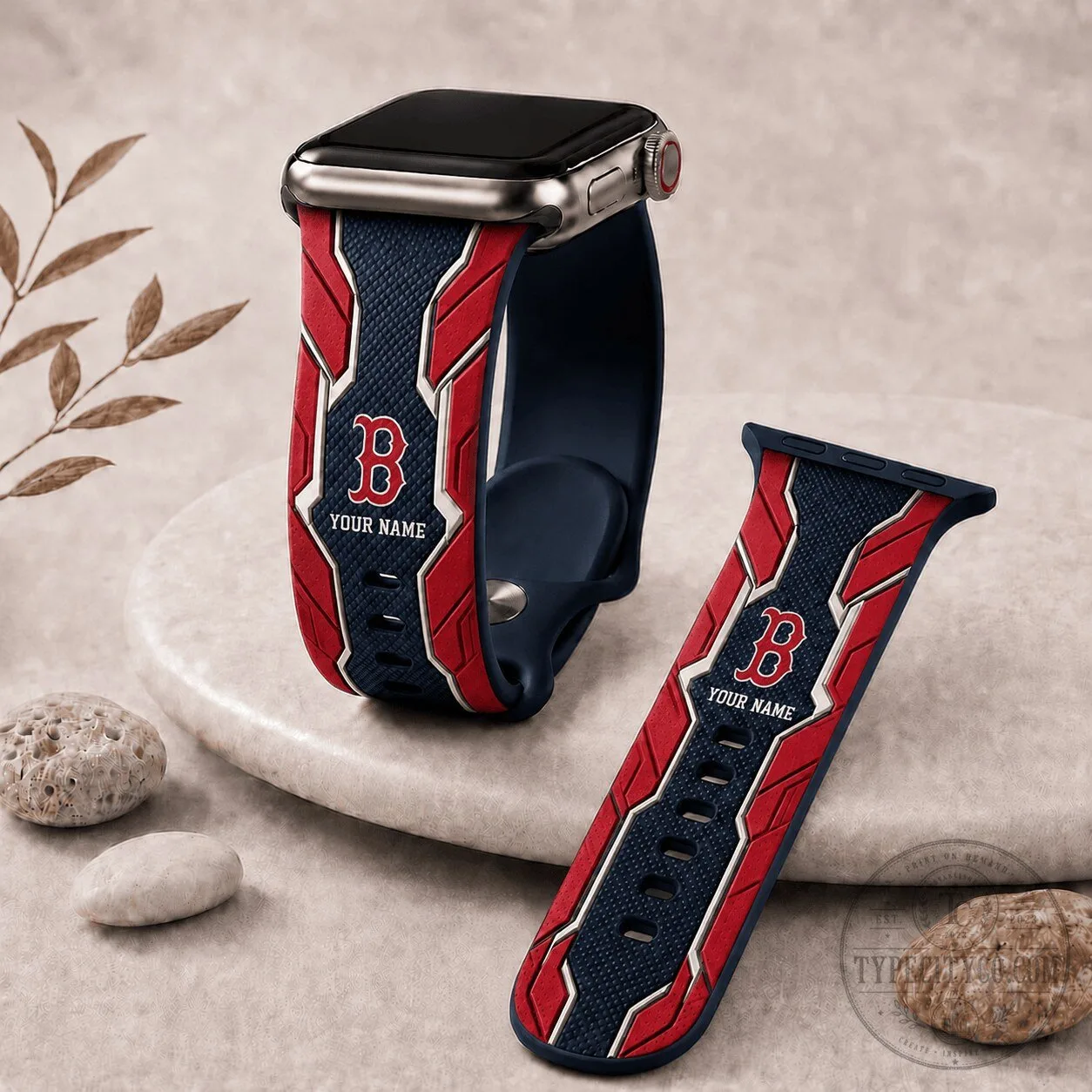 Boston Red Sox Major League Baseball Team Apple Watch Band