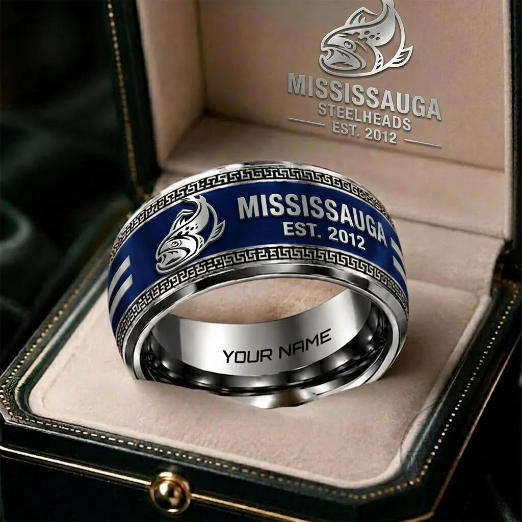 Mississauga Steelheads OHL Personalized Engraved Ring