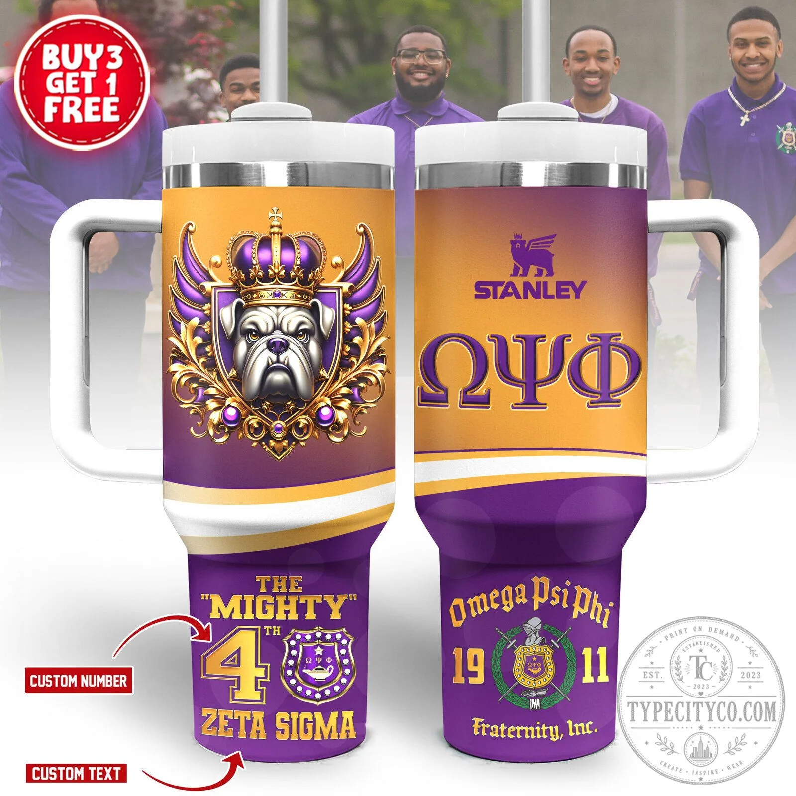 Omega Psi Phi Fraternity The Mighty Fourth Zeta Sigma Chapter Tumbler