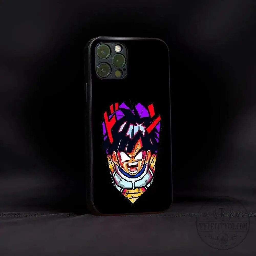 Dragon Ball Z Vegeta Super Saiyan Anime Character Black Phone Case