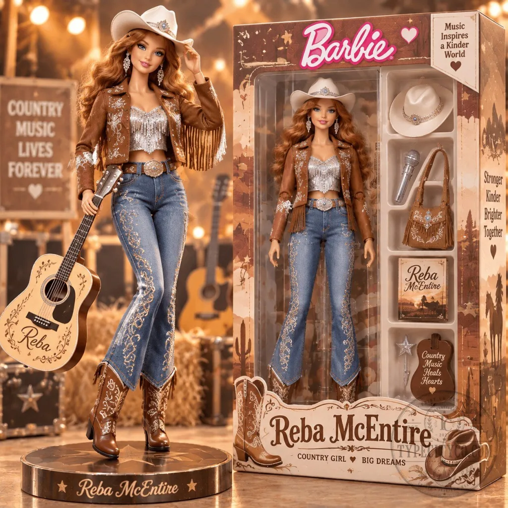 Reba McEntire Barbie Signature Music Inspires a Kinder World Collectible Doll Reba McEntire Barbie Signature Music Inspires a Kinder World Collectible Doll
