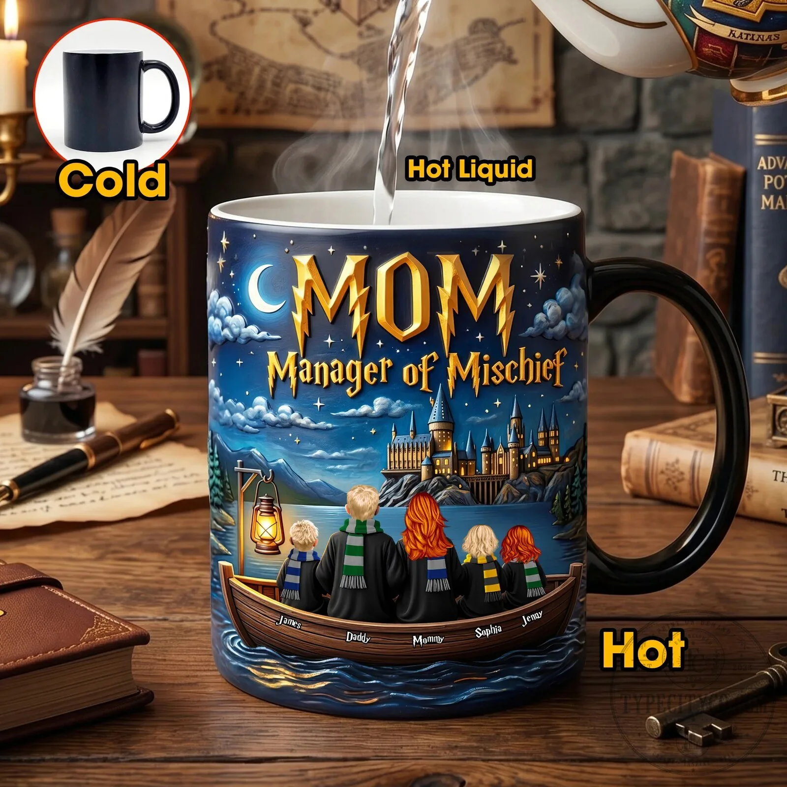Harry Potter Hogwarts Manager of Mischief Mom Personalized Coffee Mug 7 Harry Potter Hogwarts Manager of Mischief Mom Personalized Coffee Mug