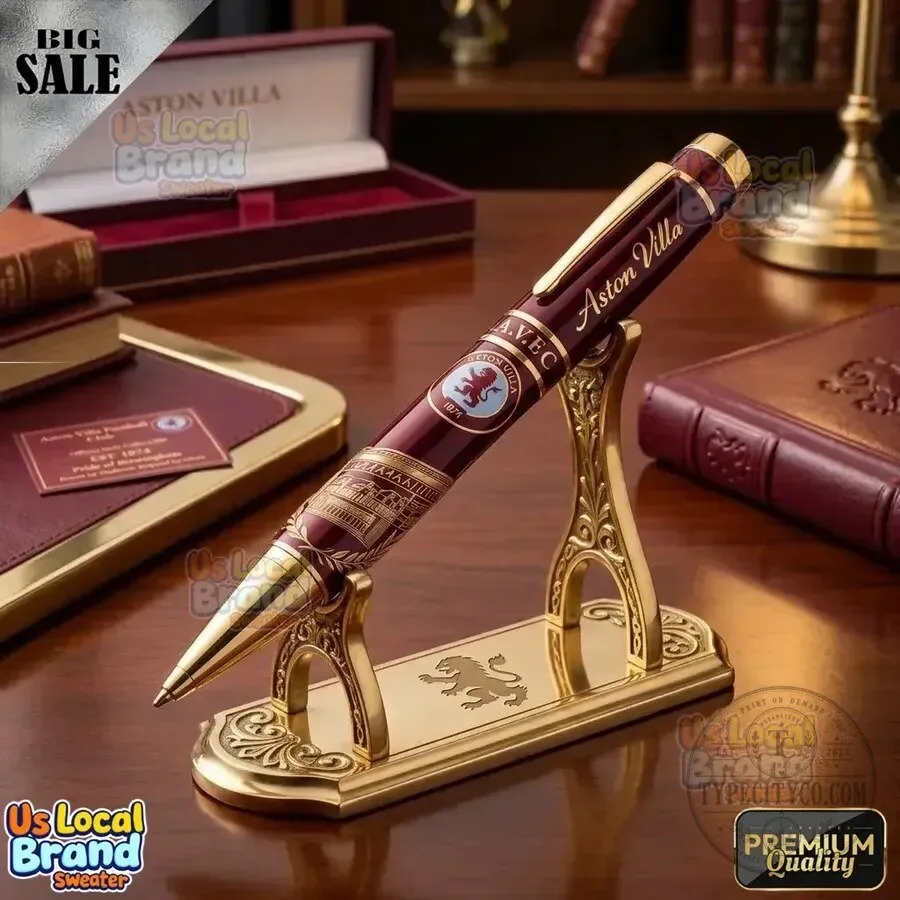 Aston Villa Football Club Collectible Engraved Rollerball Pen