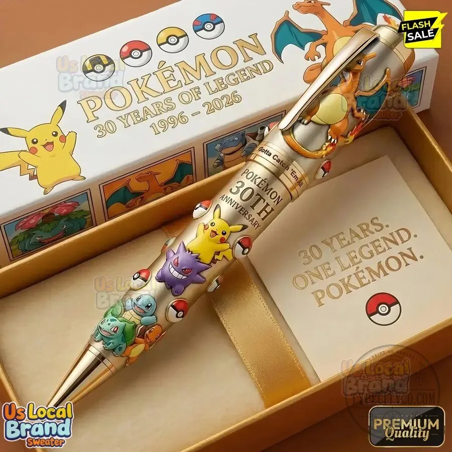 Pokemon 30th Anniversary Pikachu Charizard Squirtle Bulbasaur Gengar Rollerball Pen 5 Pokemon 30th Anniversary Pikachu Charizard Squirtle Bulbasaur Gengar Rollerball Pen