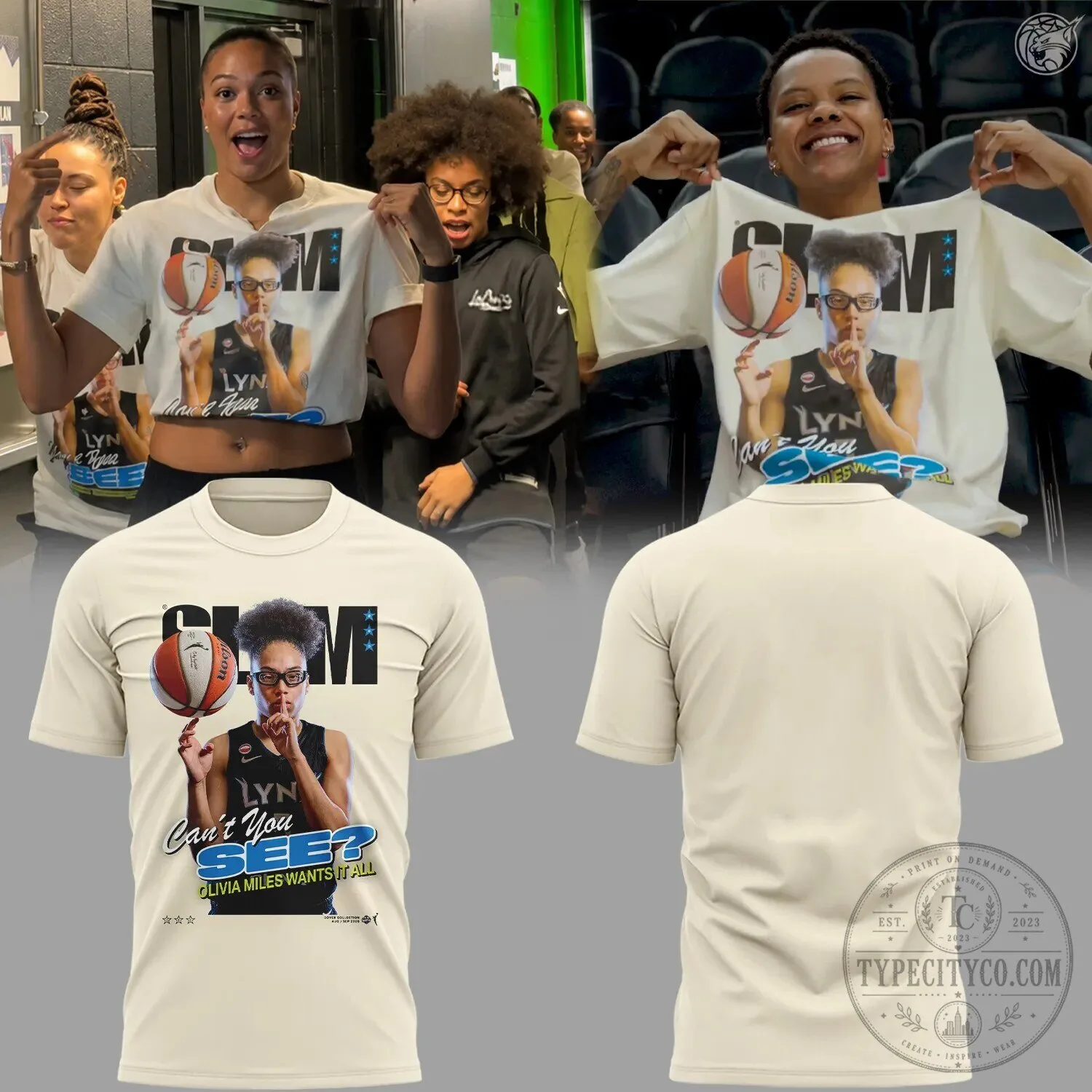 Minnesota Lynx Olivia Miles Can't You See Basketball T-Shirt
