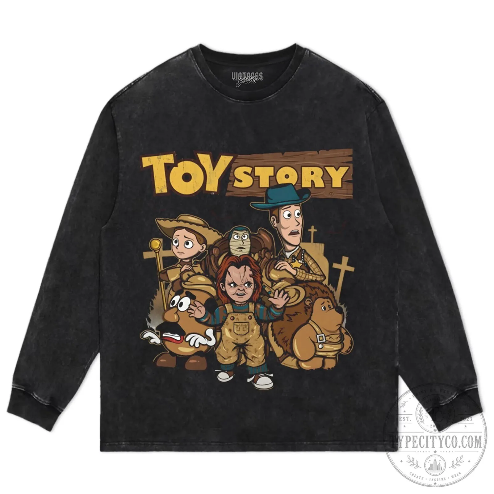 Toy Story Horror Halloween Characters Black Adult T-Shirt 21 Toy Story Horror Halloween Characters Black Adult T-Shirt