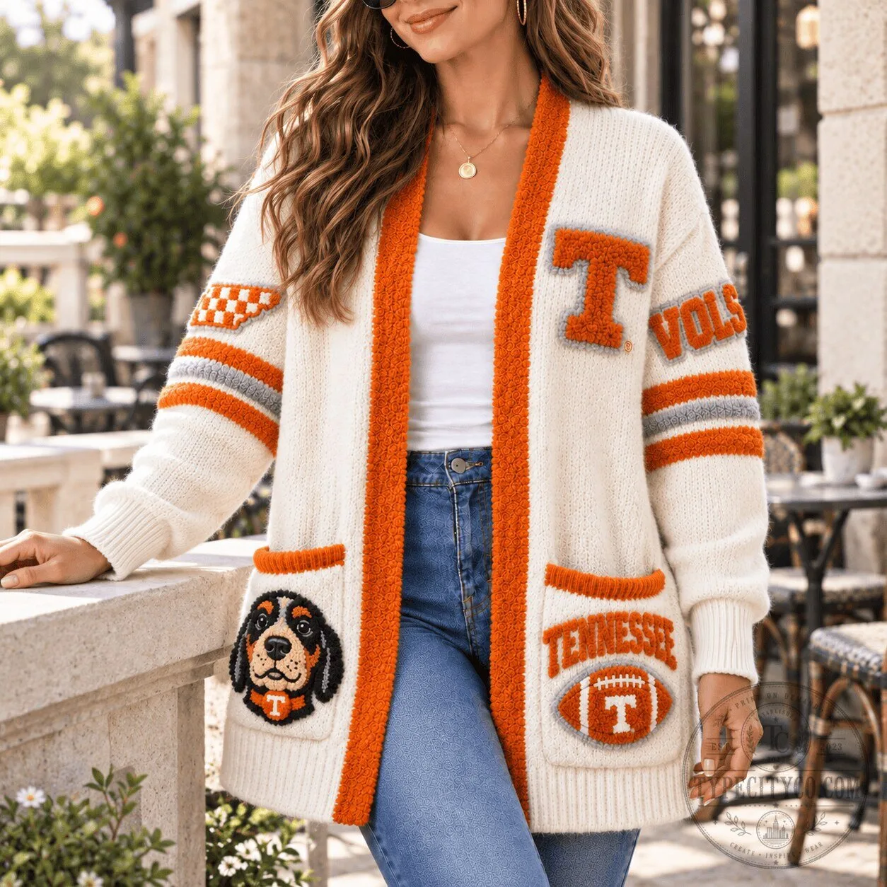 Tennessee Volunteers Women's Open Front Cardigan