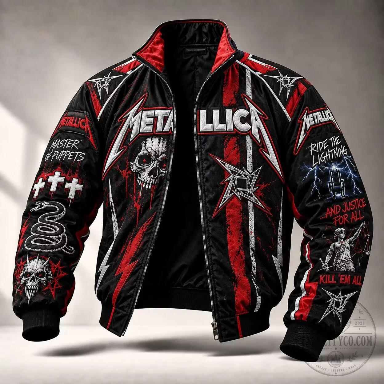 Metallica Master of Puppets Ride the Lightning And Justice For All Jacket